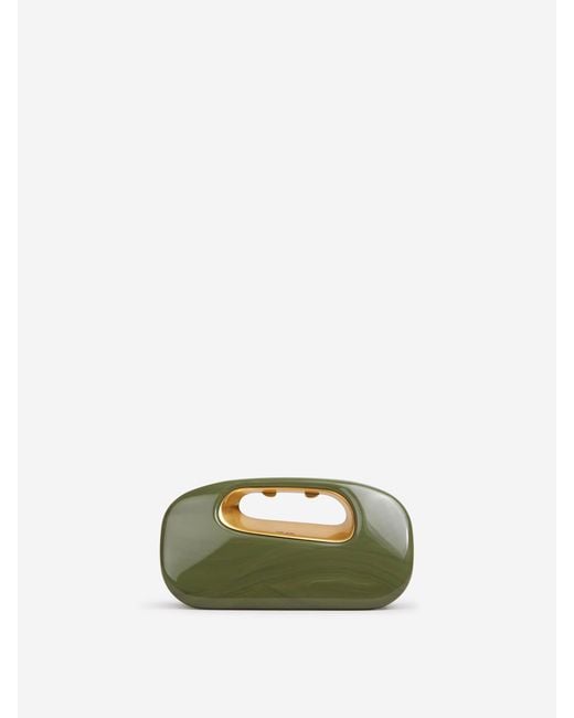 Cult Gaia Green Clutch Amara