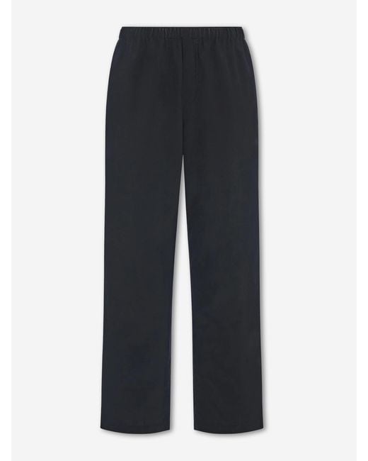 The Row Blue Straight Wool Trousers for men