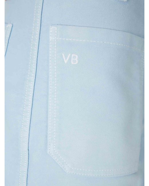 Victoria Beckham Blue Flared Jeans