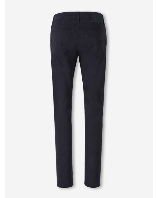 Jacob Cohen Blue Straight Leg Trousers for men