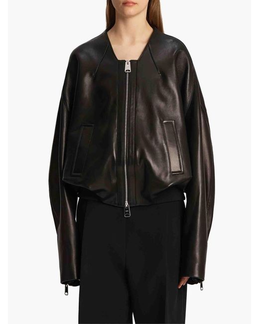 Khaite Black Hewit Bomberjacke