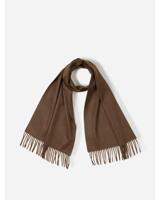 Santa Eulalia Brown Cashmere Scarf for men