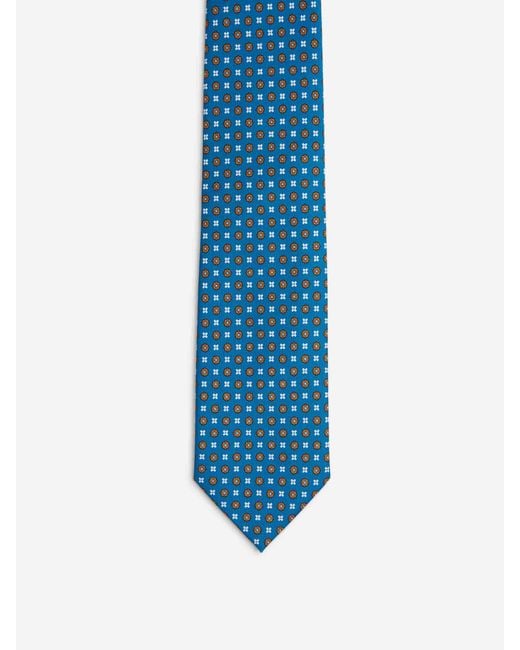 Marinella Blue Floral Silk Tie for men