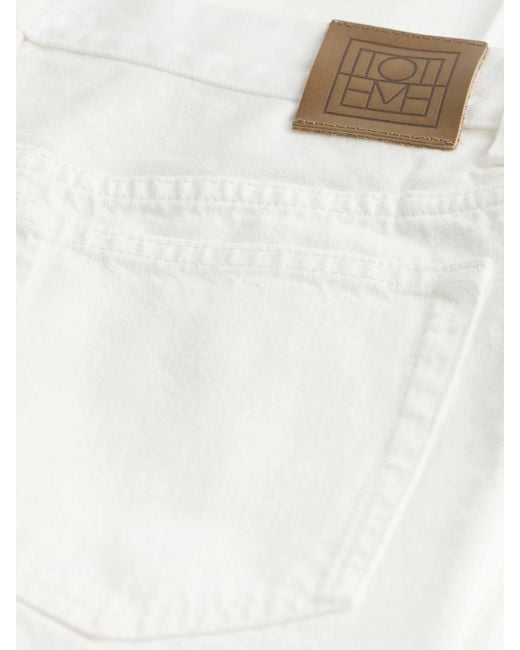 Totême White Plain Flared Jeans