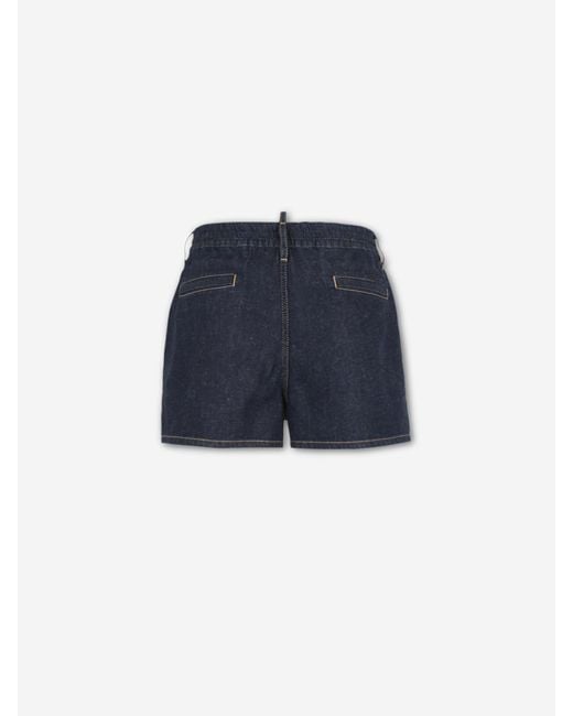 DSquared² Blue Denim Bermuda Shorts for men