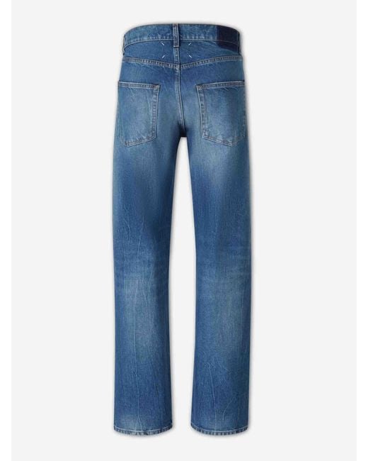 Maison Margiela Blue Straight Jeans for men