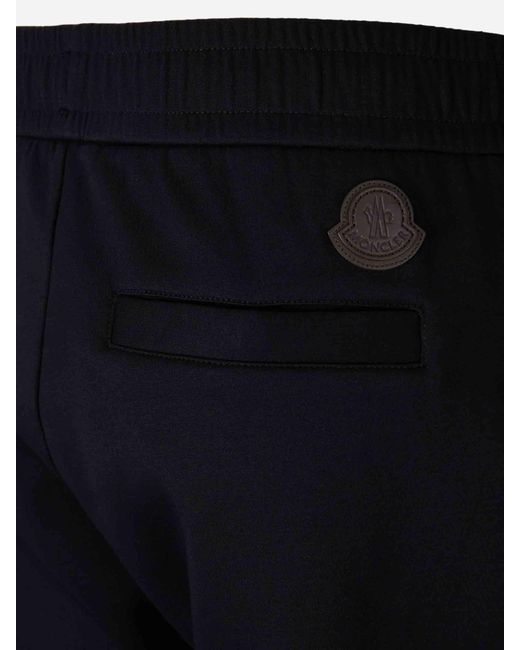 Joggers Recto Logo Moncler de hombre de color Black