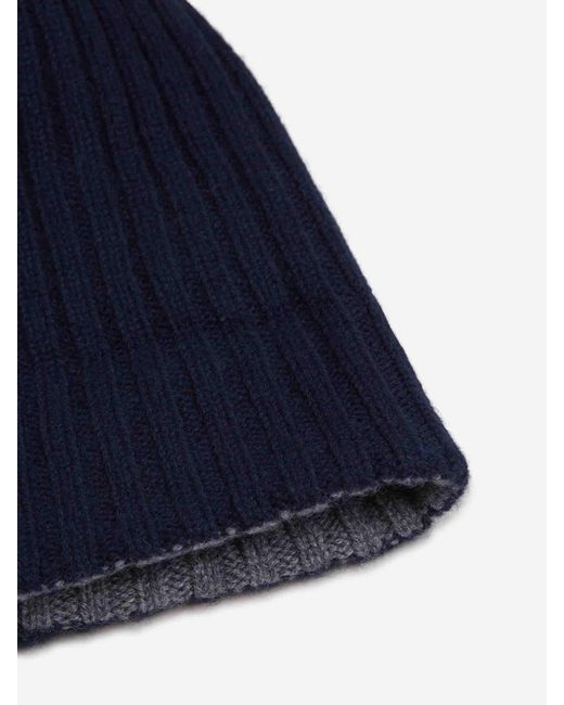 Fedeli Blue Double Bicolor Hat for men