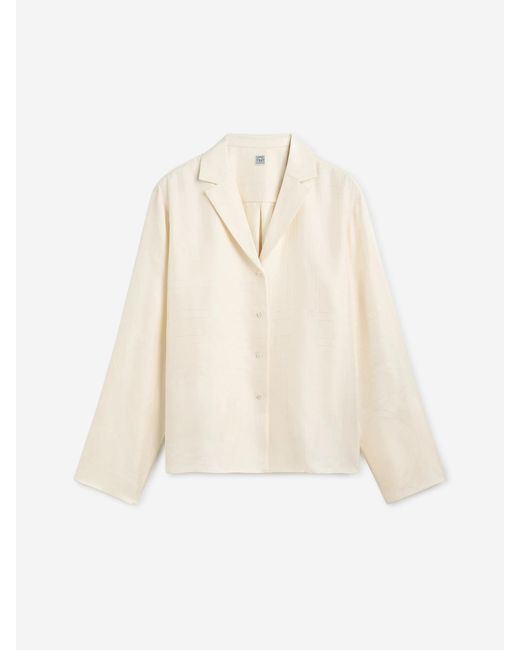 Totême White Monogram Shirt