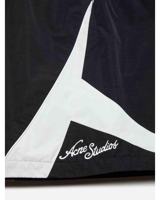 Acne Black Sports Bermuda Shorts for men