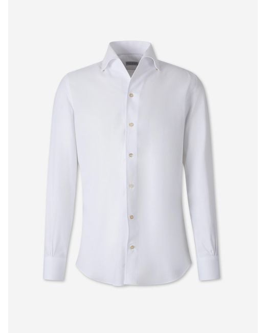 Santa Eulalia White Plain Shirt for men