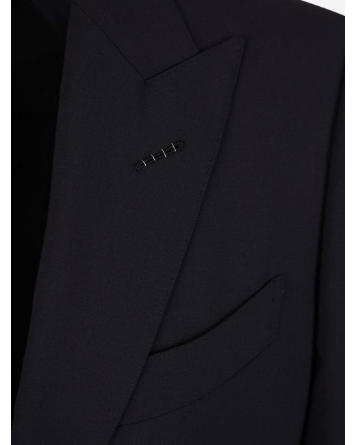 Tom Ford Schlichter Wollanzug in Blue für Herren