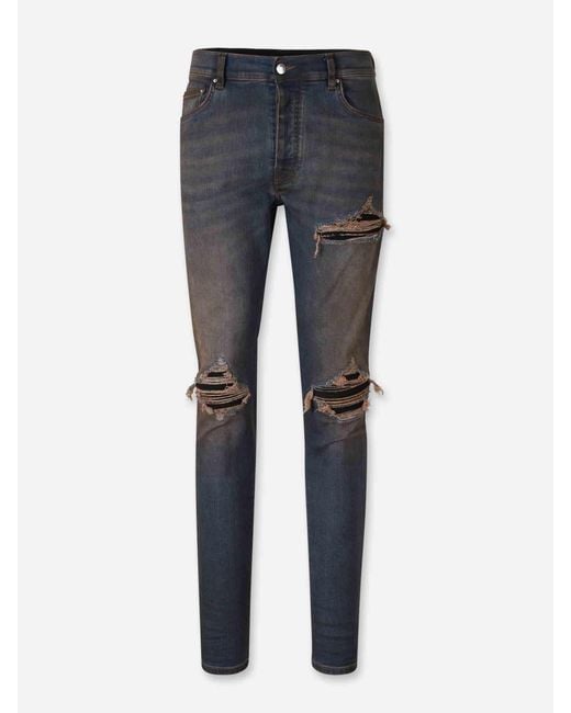 Amiri Blue Jeans Ultrasuede Mx1 for men