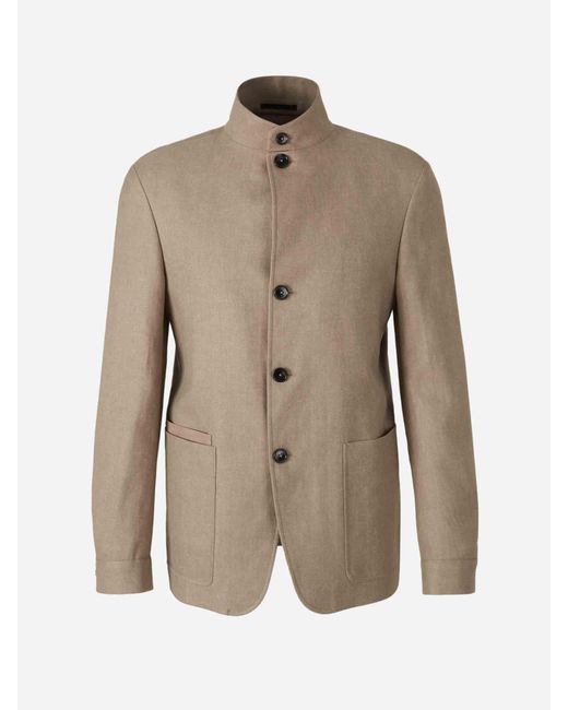 Chaqueta Il Conte Zegna de hombre de color Natural