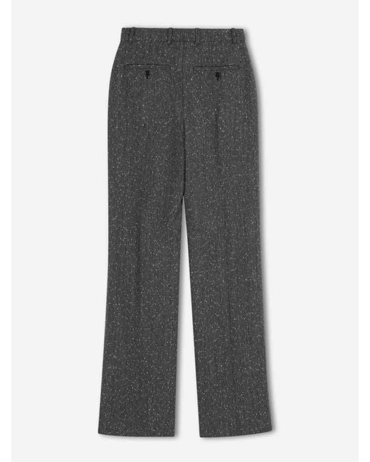 McQueen Gray Wool Dress Pants