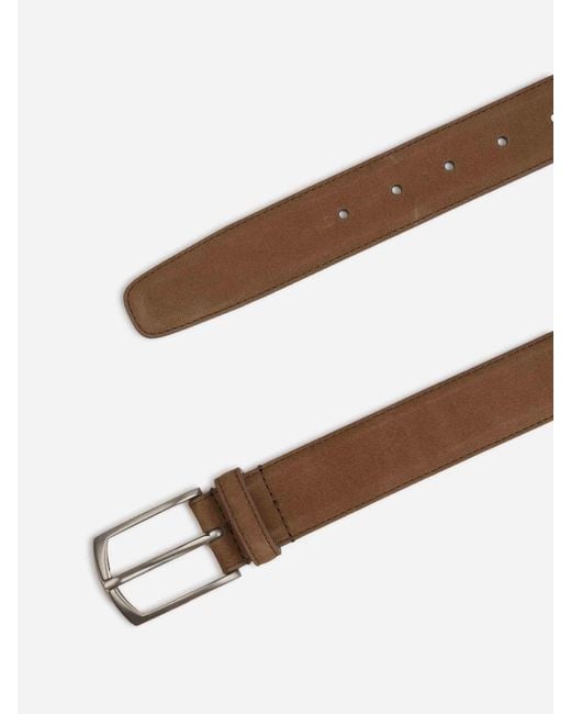 Santa Eulalia Einfarbiger Leder Gürtel in Brown für Herren