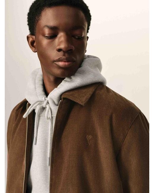 AMI Gefütterte Cordjacke in Brown für Herren