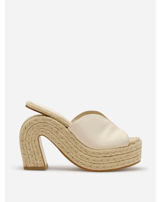 Cult Gaia Natural Phoebe Platform Sandal