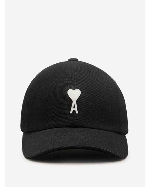AMI Black Patch Cap for men