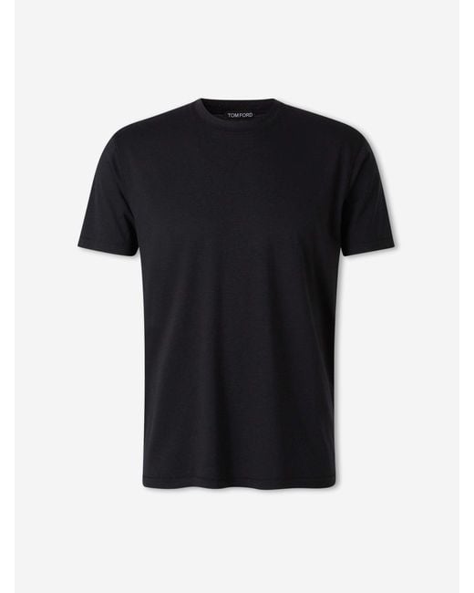 Tom Ford Black Short Sleeve T-Shirt for men