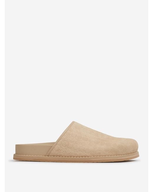 Amiri White Monogram Clogs for men