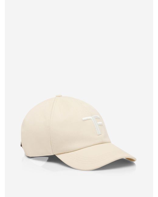 Cappellino Con Logo di Tom Ford in Natural da Uomo