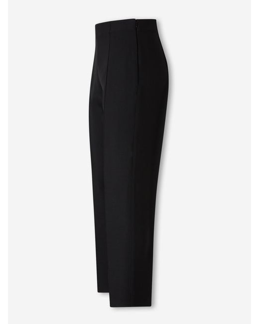 Roland Mouret Black Skinny Wool Trousers
