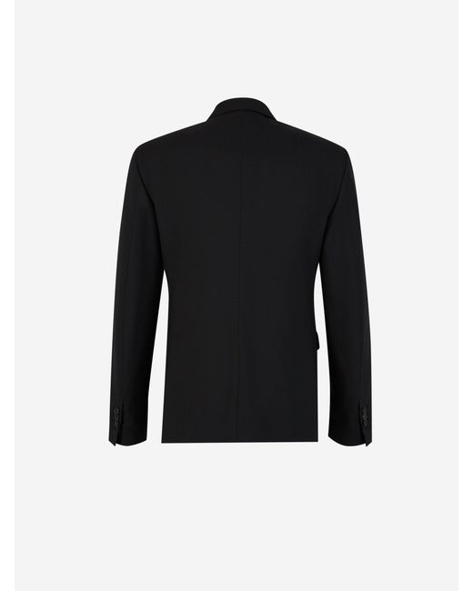 DSquared² Black Plain Wool Suit for men