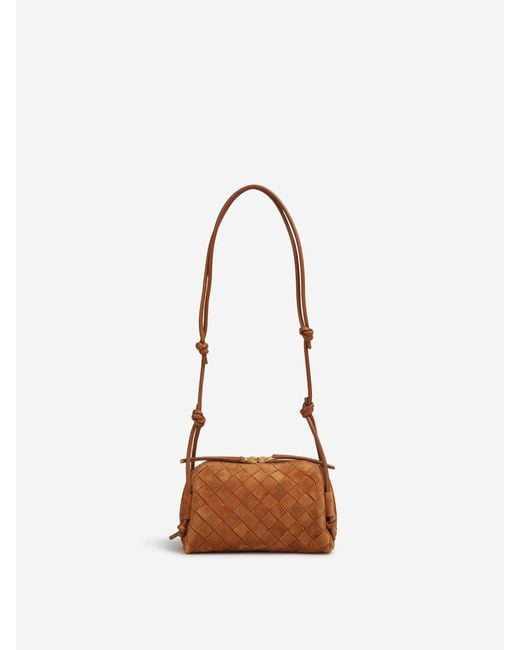 Bottega Veneta White Concert Suede Handbag