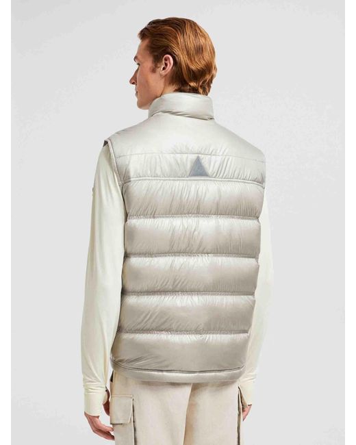 Bottoni Per Gilet Trapuntato di Moncler in Gray da Uomo