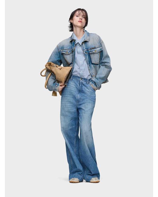Maison Margiela Blue Denim Jacket Cotton