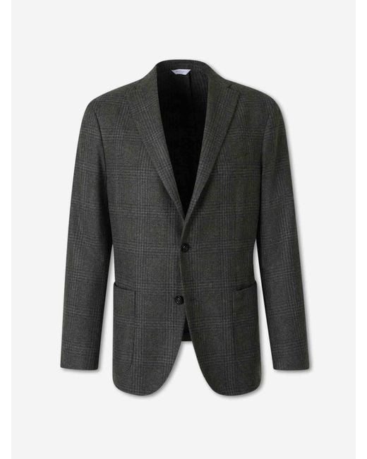 Boglioli Black Blazer Straight Wool for men