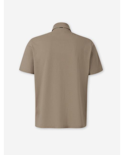 Polo En Coton Herno pour homme en coloris Natural
