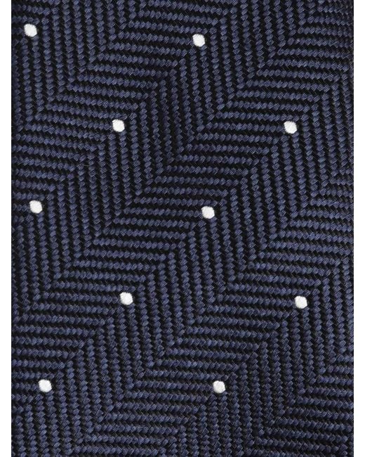 Tom Ford Blue Polka Dot Tie for men