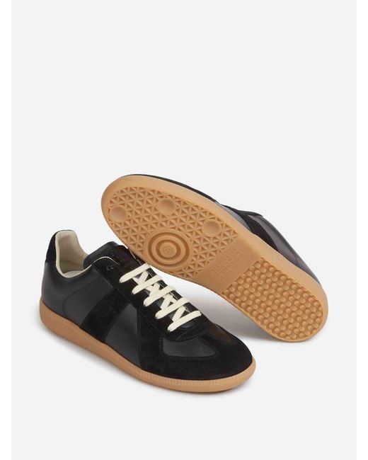 Maison Margiela Black Replica Sneakers for men