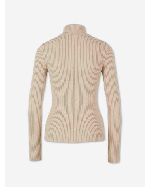 Courreges White Ribbed Jersey Logo