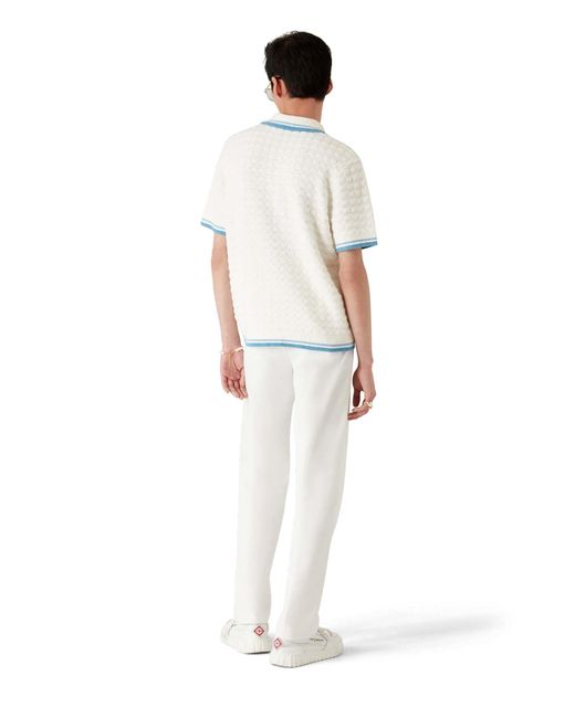 Polo Algodón Bouclé Casablanca de hombre de color White