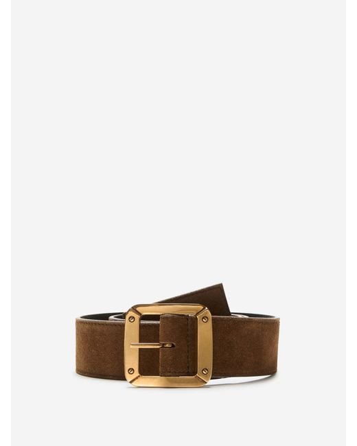 Acne Brown Cinturón Suede