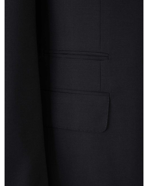 Brioni Blue Wool And Mohair Suit for men
