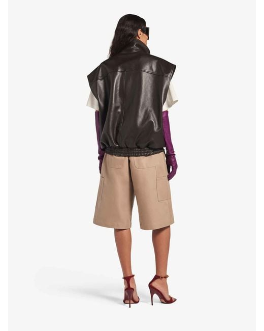 Balenciaga Multicolor Leather Blouson Vest