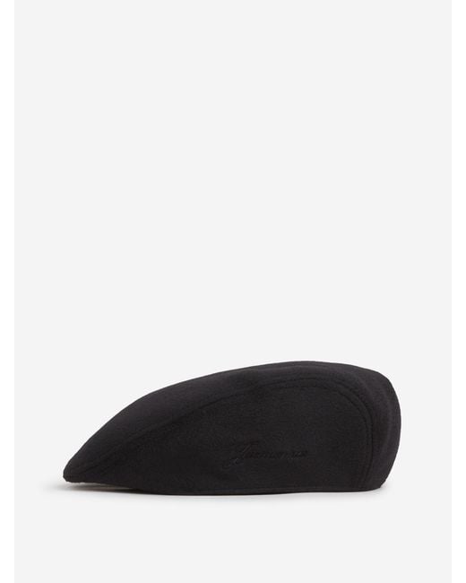 Jacquemus Black Valerie's Beret for men