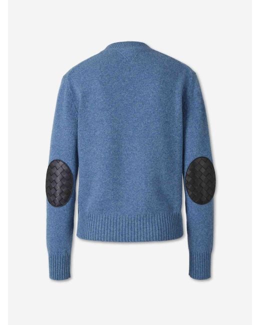 Bottega Veneta Blue Crew Neck Sweater