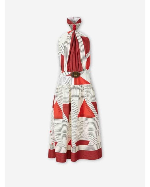 Silvia Tcherassi White Maxi Lana Dress