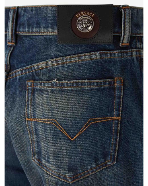 Versace Blue Straight Jeans