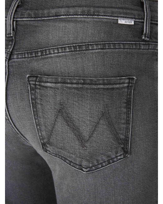 Mother Gray Flare Weekender-Jeans