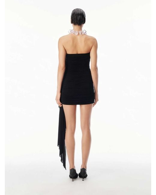 Alexander Wang Black Draped Mini Dress