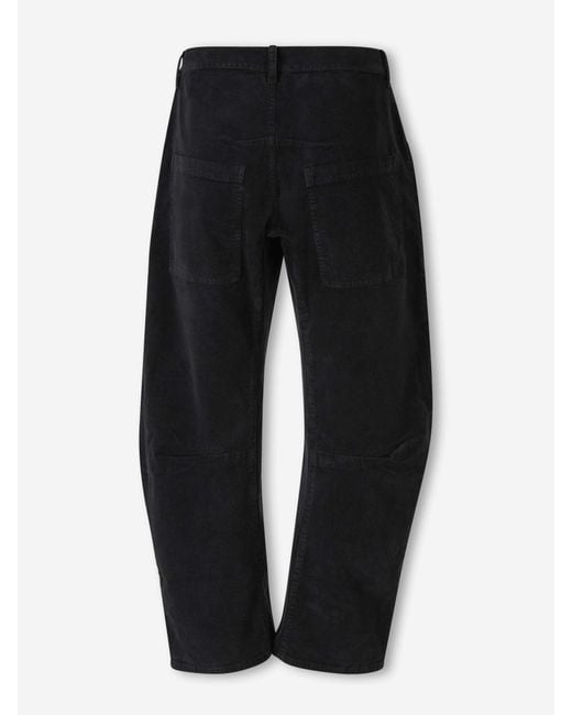 Nili Lotan Black Shon Corduroy Trousers