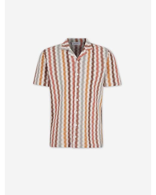 Gran Sasso White Knitted Shirt for men