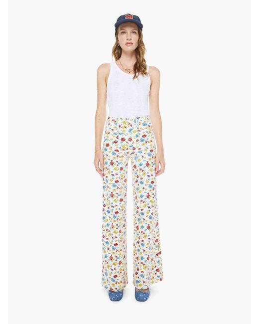 Mother White Jeans The Hustler Roller
