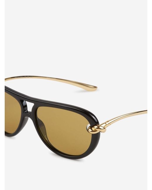 Bottega Veneta Black Knot Sunglasses